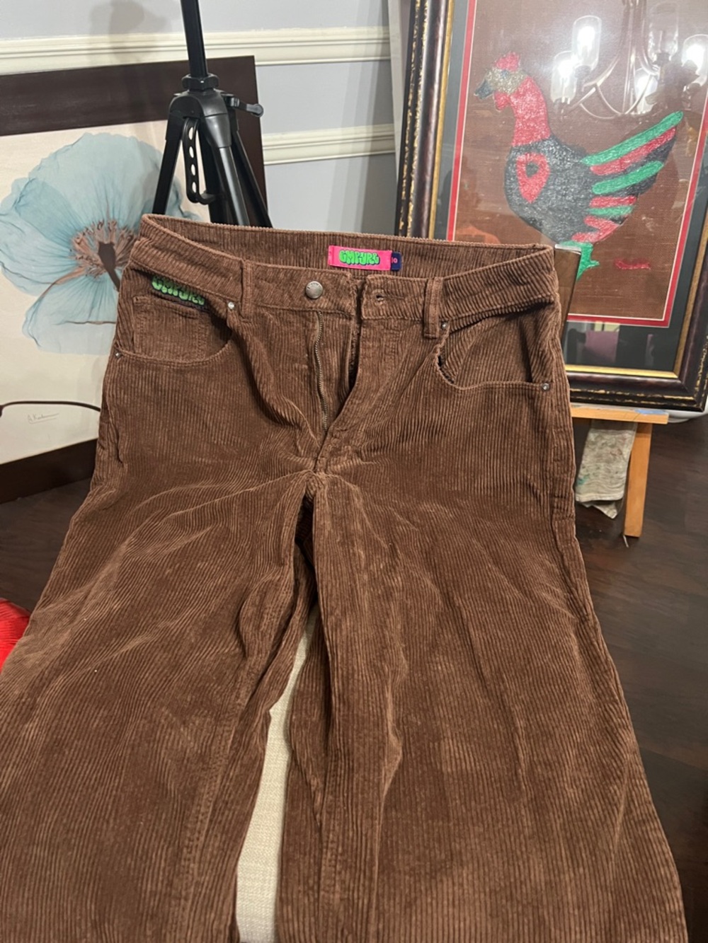 Empyre Brown Corduroy Wide-Leg Pants